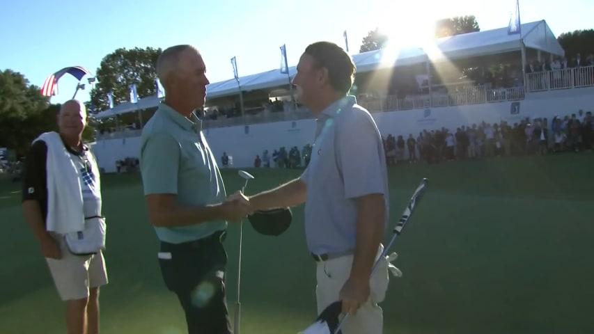 Harrison Frazar drains birdie putt to win Dominion Energy