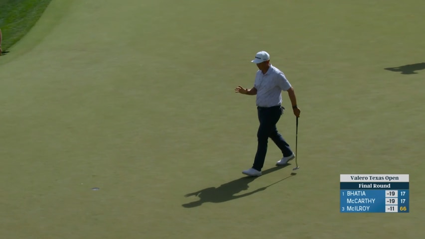 Rico Hoey closes with back-to-back birdies on No. 18 at Valero