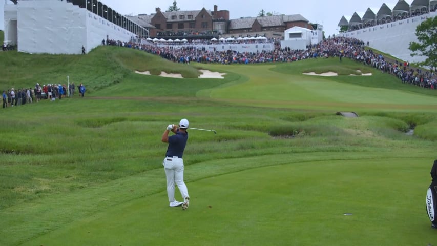 Tom Kim sticks approach to set up birdie at RBC Canadian