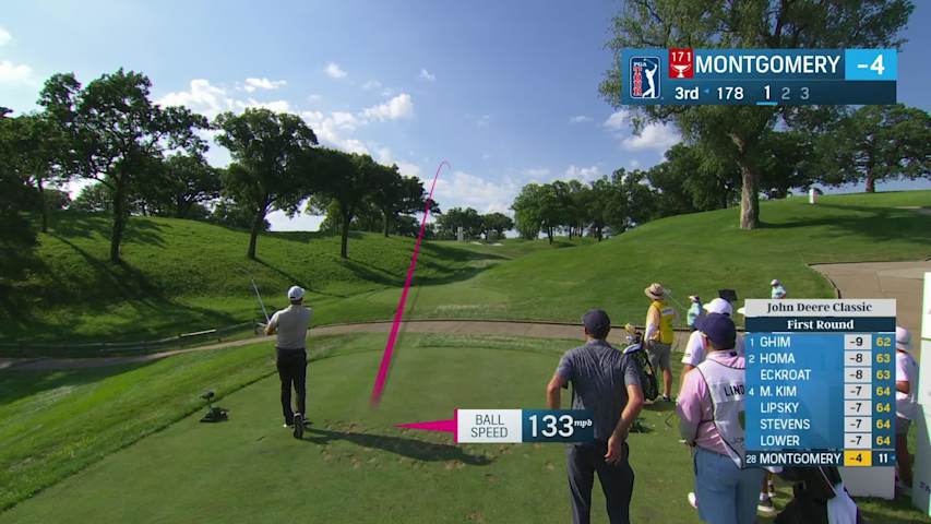 Taylor Montgomery makes birdie on No. 3 at John Deere