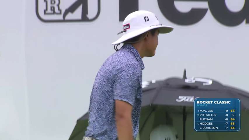Andi Xu makes birdie on No. 18 at Rocket Classic