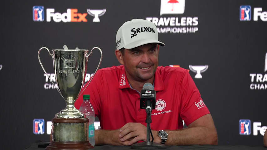 Keegan Bradley's news conference after winning Travelers