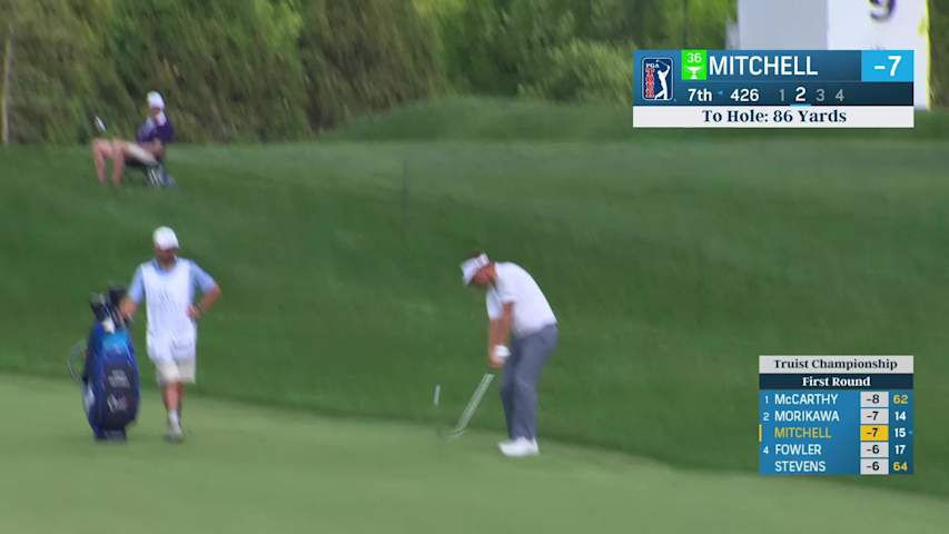 Keith Mitchell makes birdie on No. 7 at Truist Championship