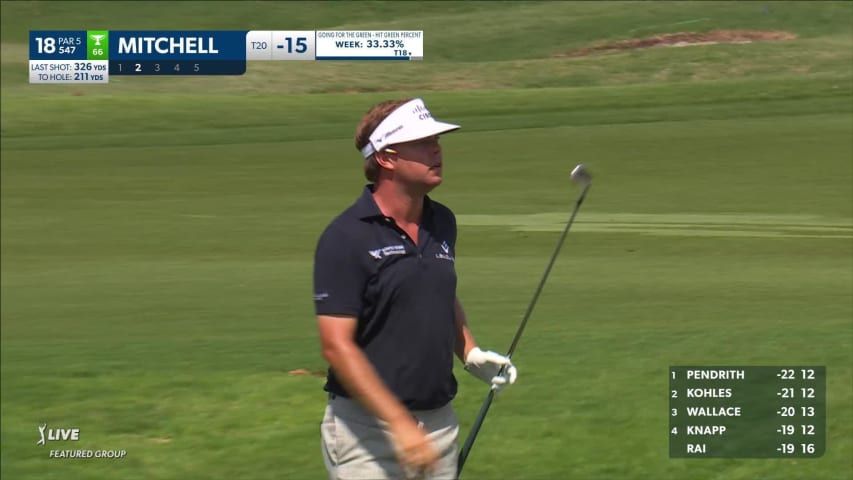 Keith Mitchell gets up-and-down to set up birdie at THE CJ CUP