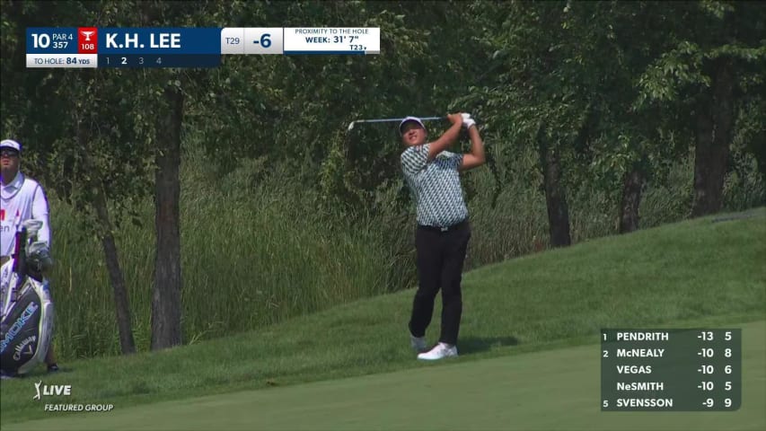 K.H. Lee hits beautiful approach to setup birdie at 3M Open