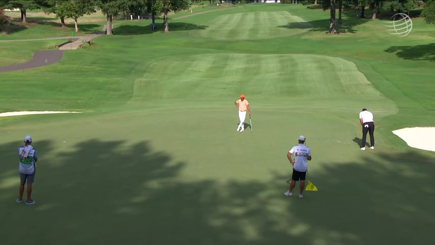 Brooks Koepka's 39-foot birdie putt at WGC-FedEx St Jude