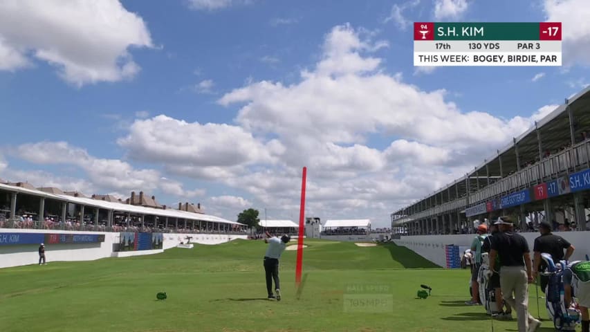 S.H. Kim throws a dart to set up birdie at THE CJ CUP