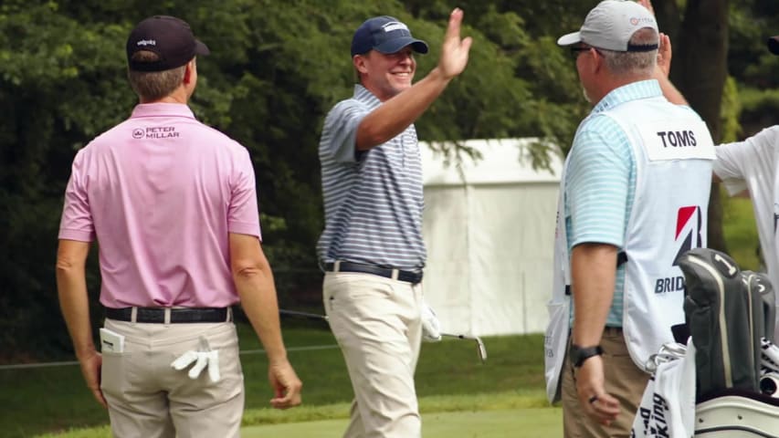 Steve Stricker makes an ace at Bridgestone SENIOR PLAYERS