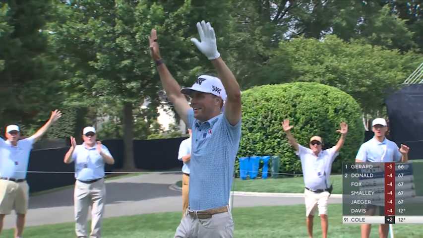 Eric Cole makes electric ace at PGA Championship