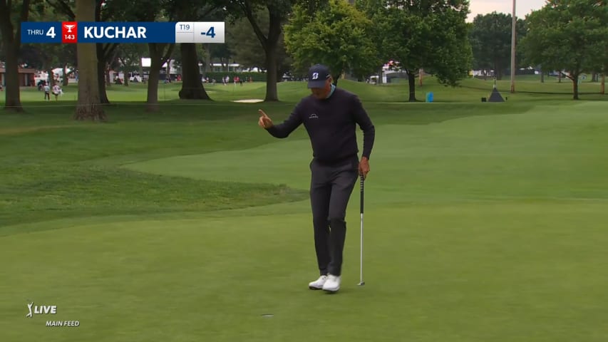 Matt Kuchar makes birdie on No. 4 at Rocket Mortgage