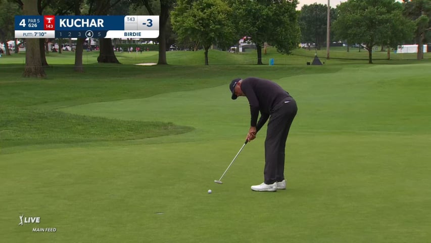 Matt Kuchar makes birdie on No. 4 at Rocket Mortgage