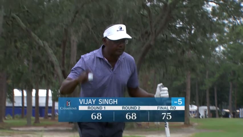 Vijay Singh closes with birdie at FURYK & FRIENDS
