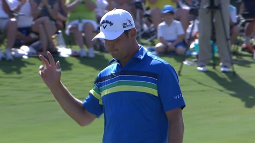 Gary Woodland’s birdie bomb from 43 feet at HP Byron Nelson