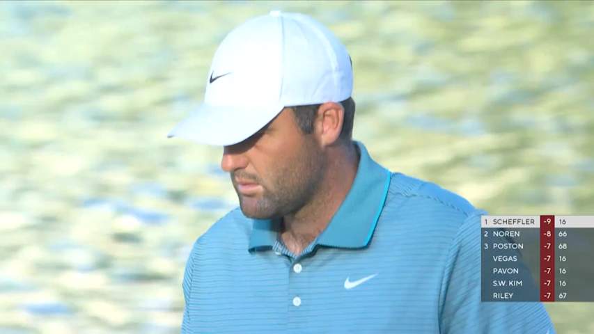 Scottie Scheffler makes birdie at ‘Green Mile’ to get to 10-under at PGA Championship