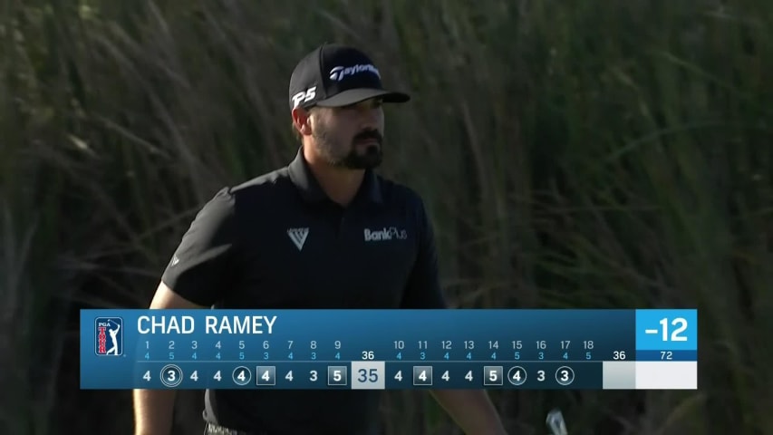 Chad Ramey makes birdie putt at Puerto Rico