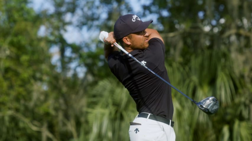 Xander Schauffele talks about his swing