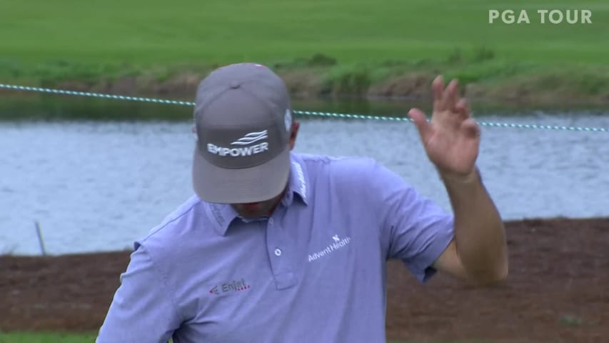 Robert Streb nearly eagles No. 18 to end playoff at The RSM Classic