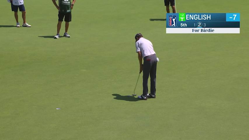 Harris English makes birdie on No. 5 at Travelers
