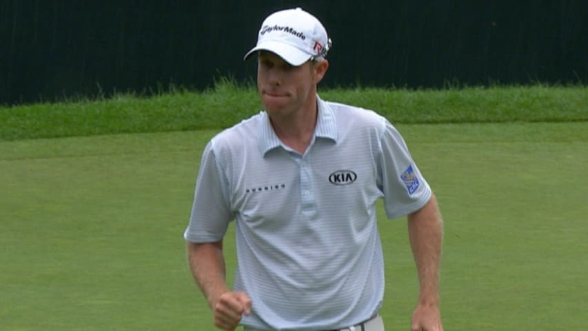 David Hearn’s impressive birdie putt on the 73rd hole at The Greenbrier