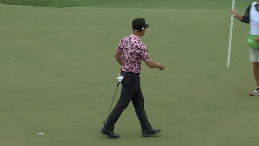 Y.E. Yang's excellent tee shot leaves short putt for birdie at FURYK & FRIENDS