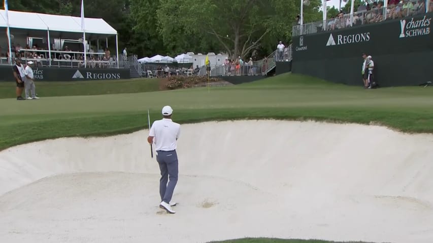 Steve Stricker gets up-and-down from bunker for birdie at Tradition