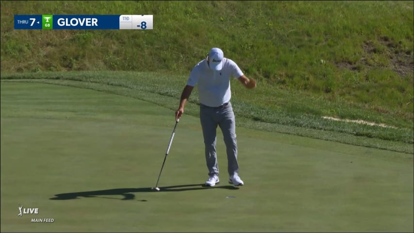 Lucas Glover's tee shot to 5 feet yields birdie at John Deere