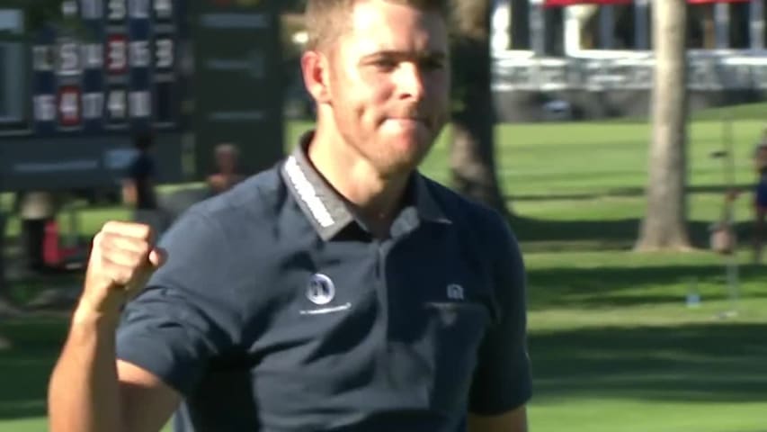 Luke List’s lengthy eagle putt at Safeway