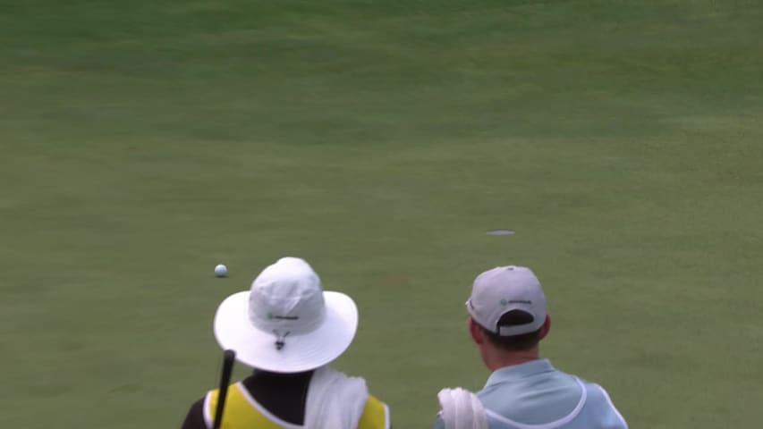 Cameron Percy makes Eagle on No. 18 at Principal Charity Classic
