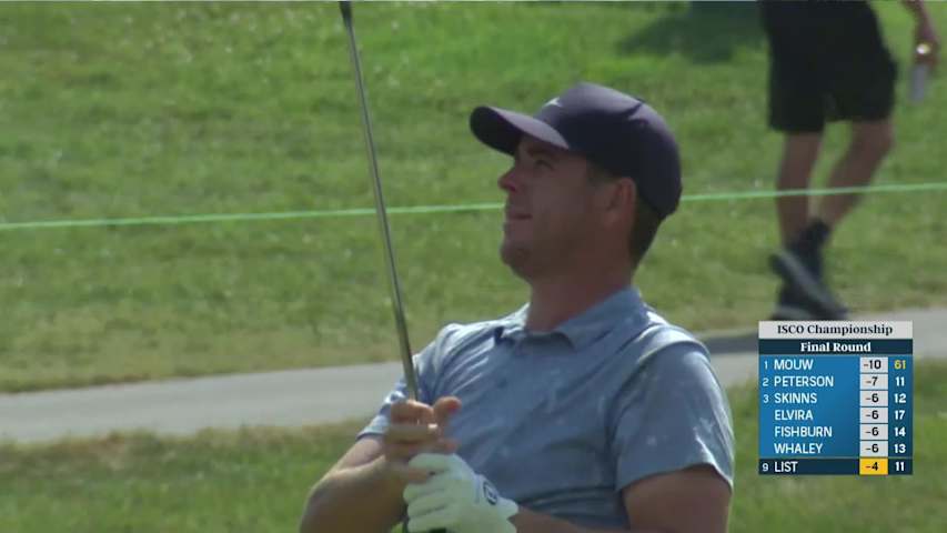 Luke List sinks a 31-foot birdie putt on No. 12 at ISCO Championship