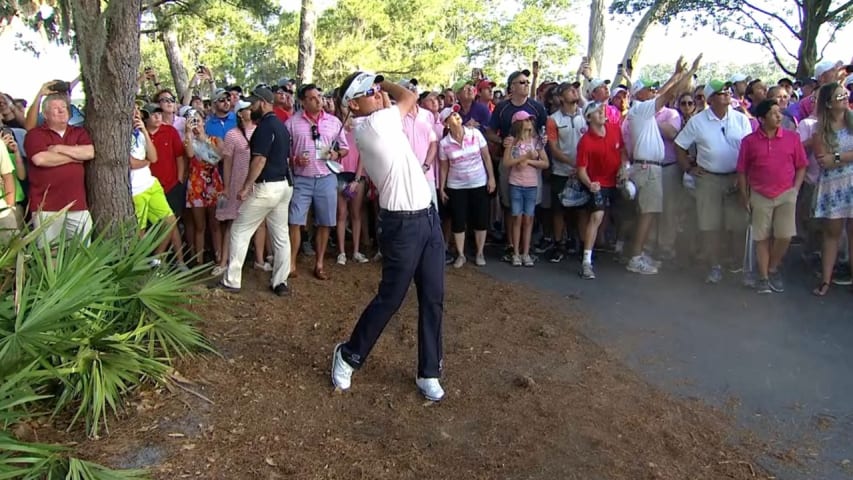 Ian Poulter makes an all-world bogey on No. 18 at THE PLAYERS