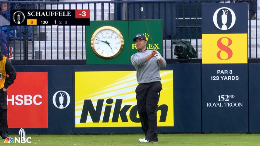 Xander Schauffele’s tight tee shot leads to birdie at The Open
