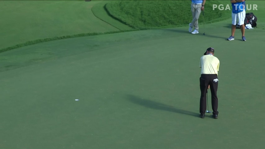 Webb Simpson birdies No. 17 in Round 4 at Wyndham