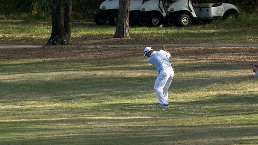 Scott Parel's approach to birdie putt at Rapiscan Classic