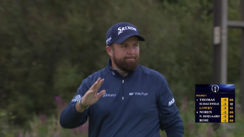 Shane Lowry takes the lead with clutch birdie on No. 11 at The Open