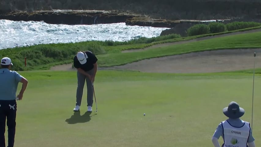 Trace Crowe closes with birdie after nice approach at Corales Puntacana