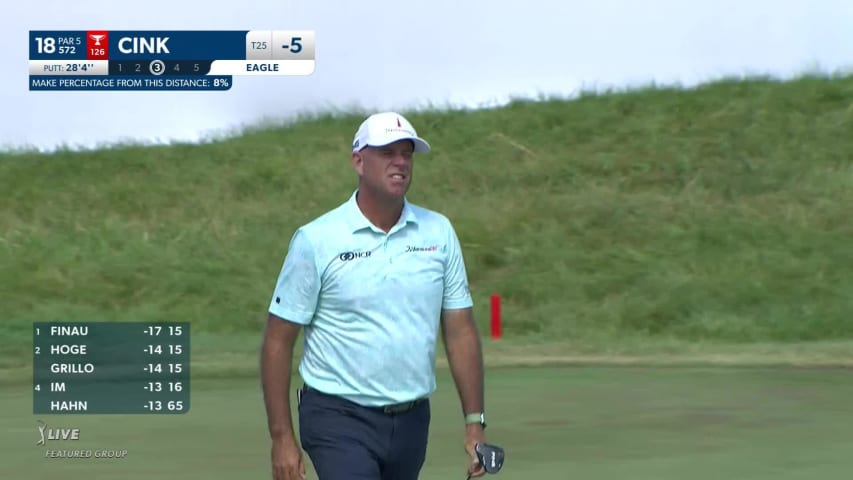 Stewart Cink makes birdie on No. 18 in Round 4 at 3M Open