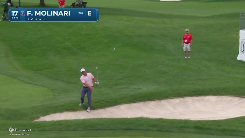 Francesco Molinari sinks a 23-foot birdie putt on No. 17 at Rocket Classic