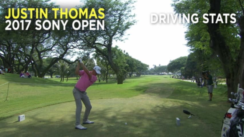 By the Numbers: Justin Thomas' dominance off the tee at the Sony Open