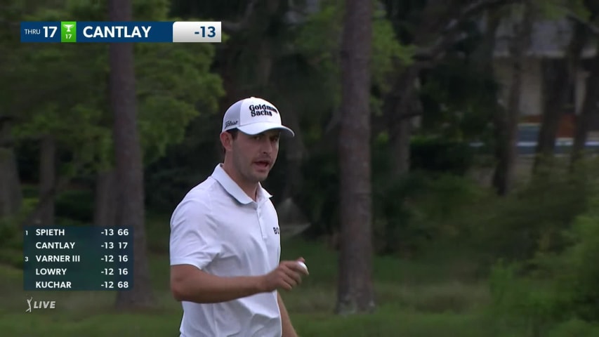 Patrick Cantlay's bold tee shot sets up tying birdie at RBC Heritage