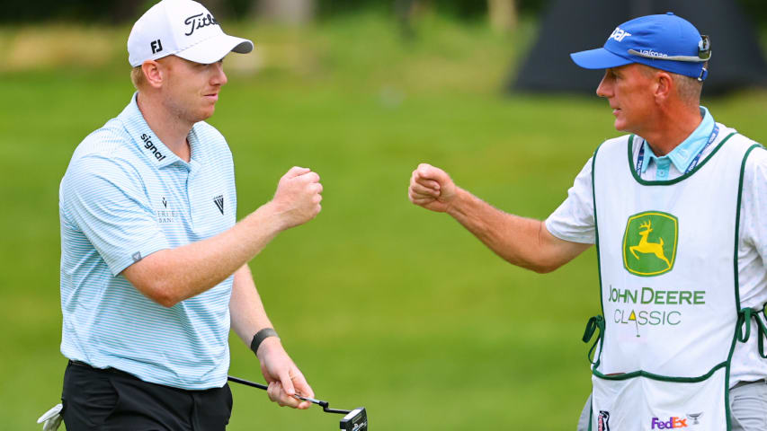 Hayden Springer holes incredible 55-yard pitch for the Shot of the Day