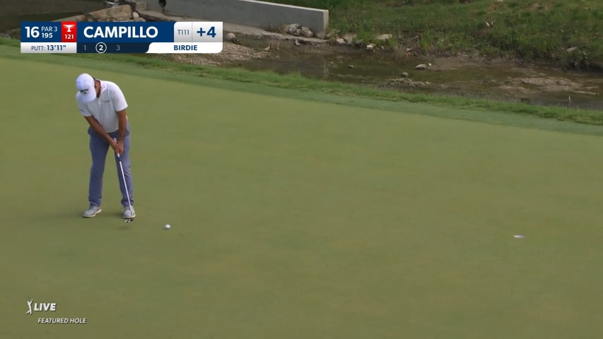 Jorge Campillo makes 14-foot birdie at Charles Schwab