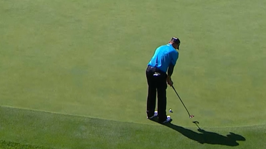 Bill Glasson drains lengthy birdie putt on No. 10 at The Ally Challenge