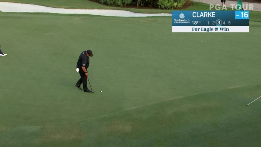 Darren Clarke birdies the last to win at TimberTech