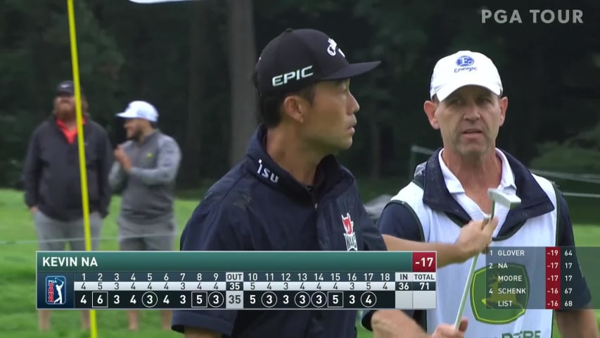 Kevin Na sinks 19-footer for birdie at John Deere