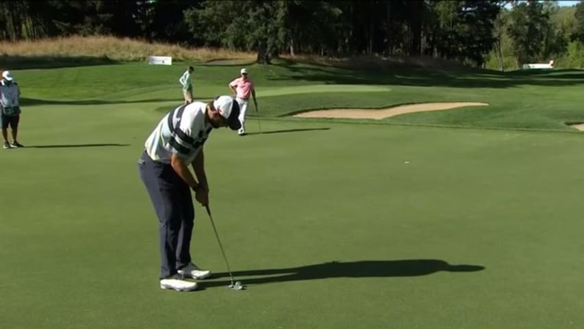 Paul Barjon’s clutch birdie putt on No. 15 at the WinCo Foods