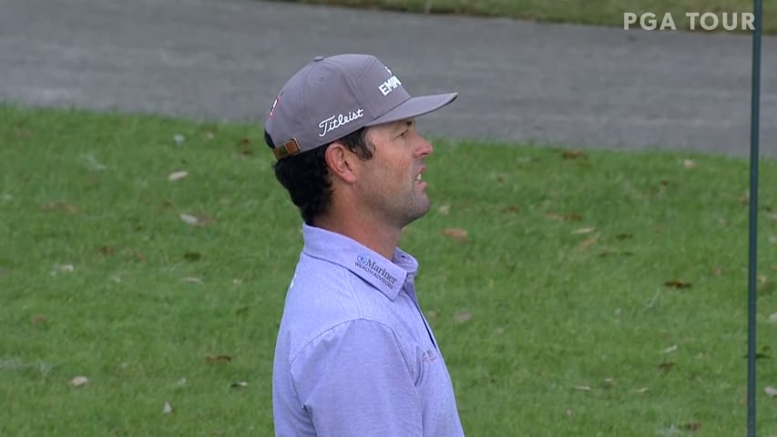 Robert Streb narrowly misses eagle approach for Shot of the Day 