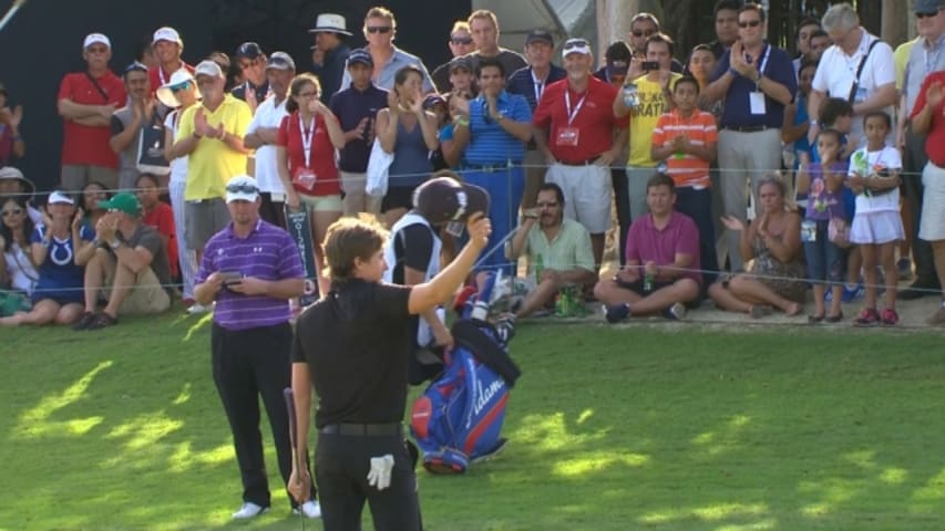 Carlos Ortiz birdies No. 18 at OHL Classic