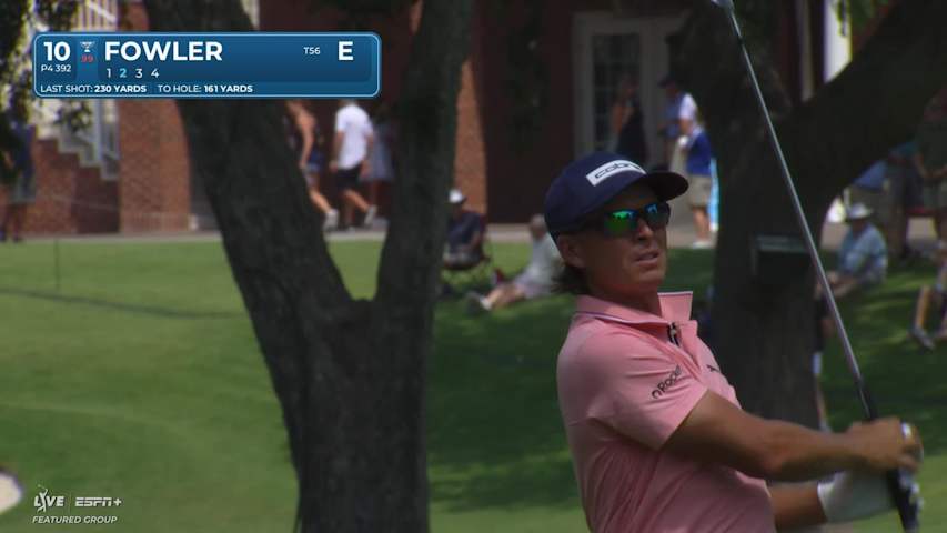 Rickie Fowler makes birdie on No. 10 at Charles Schwab