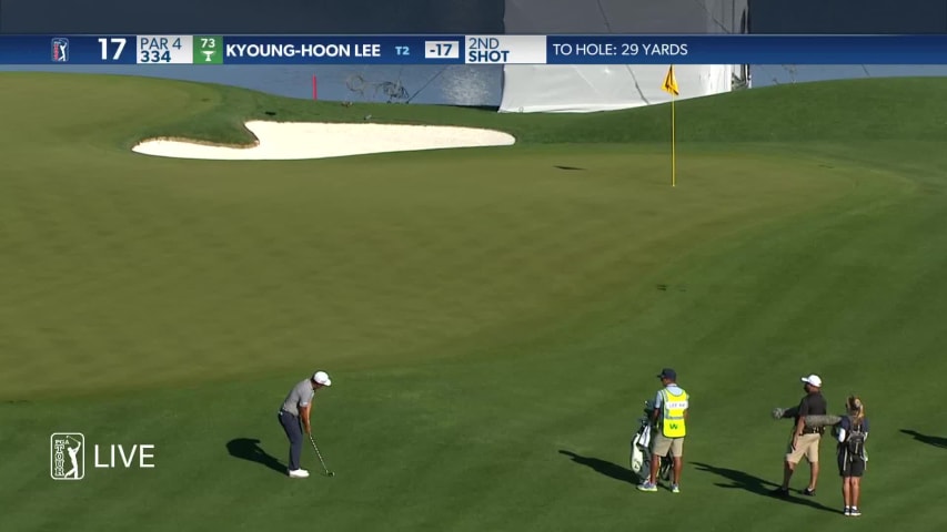 Kyoung-Hoon Lee gets up-and-down for birdie at Waste Management