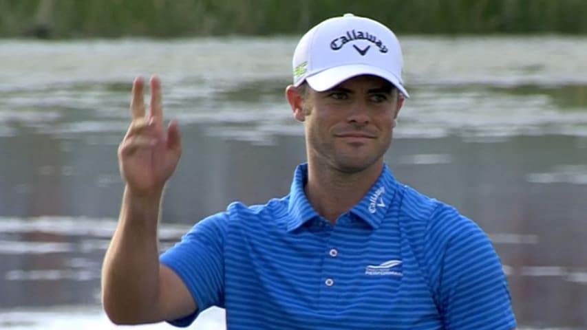 Wesley Bryan's marvelous tee shot on No. 17 at Honda